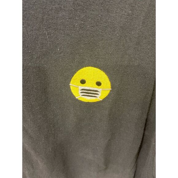 Men's XL Black Emoji Graphic T-Shirt Short Sleeve - Picture 2 of 3